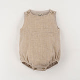 Popelin Sand Baby Romper Suit