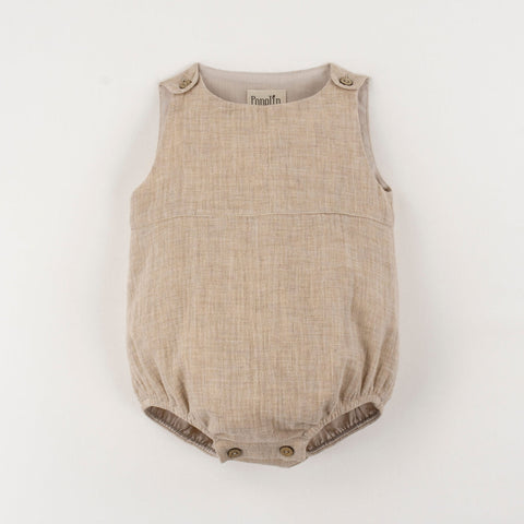 Popelin Sand Baby Romper Suit