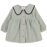 Buho BB Soft Velour Dress Eucalyptus
