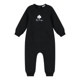 Coco Blanc French Terry Romper Black