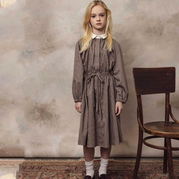 Unlabel Flight Dress Dark Sand Stripes