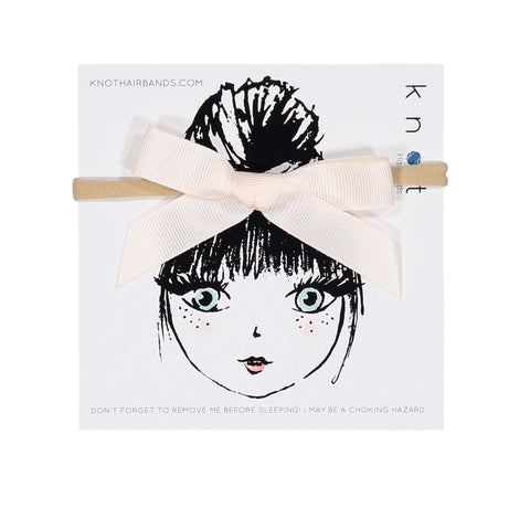 Knot Hairbands RIBBON BOW BAND // PALE PINK