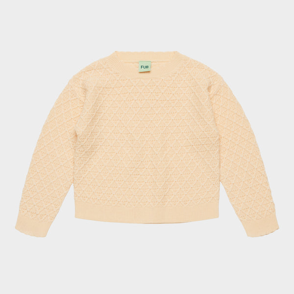 FUB Structure Sweater Creme