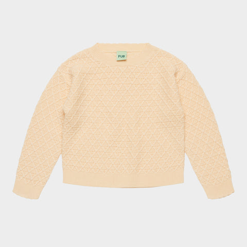 FUB Structure Sweater Creme