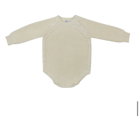 Coco Blanc Baby Chunky Sweater Ecru