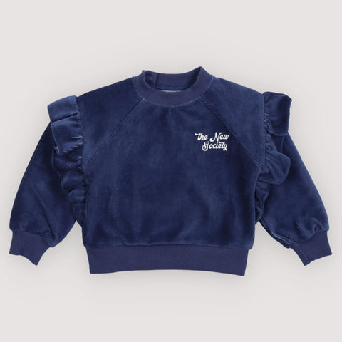 The New Society Clau Baby Sweatshirt Infinite Navy
