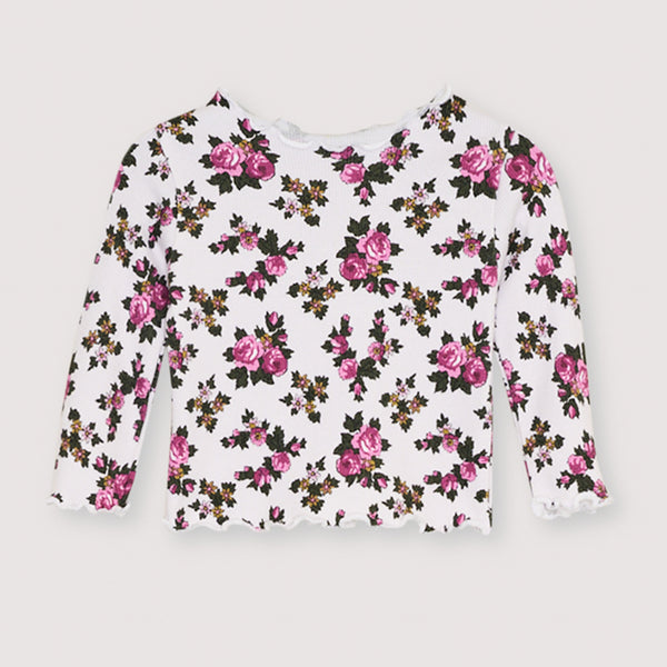 The New Society TNS Rib Baby Tee Elyse Print