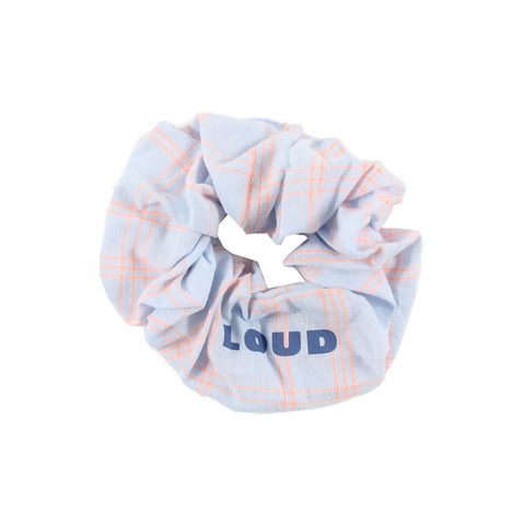 Loud Apparel Sand Hair Scrunchy Check Neon