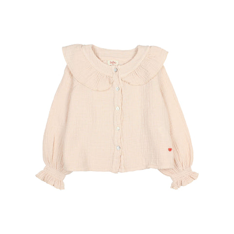 Buho Plumeti Blouse Cream Pink
