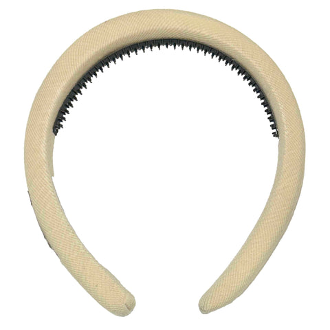 Knot Hairbands Jersey Padded Headband // Cream