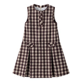 Coco Blanc Gingham Jumper Burgundy