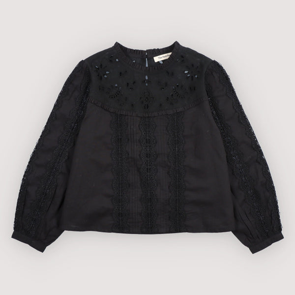 The New Society Dahlia Blouse Eclipse Noir
