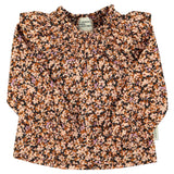 Piupiuchick Blouse Light Pink & Brown Flowers