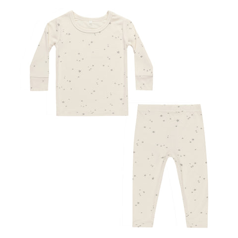 QUINCY MAE BAMBOO PAJAMA SET || TWINKLE NATURAL