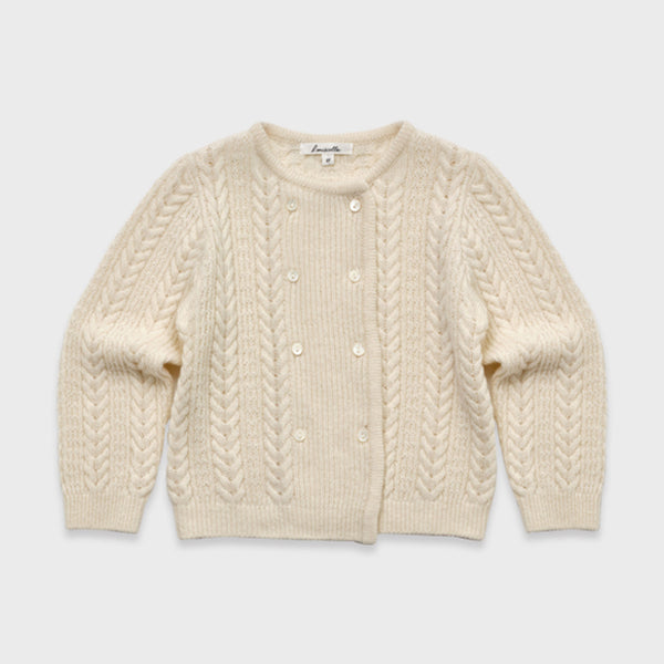 Louisiella Obrine Knit Cardigan Ivory