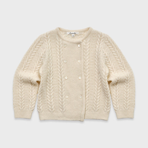 Louisiella Obrine Knit Cardigan Ivory