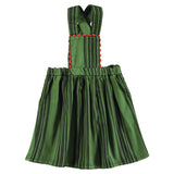 Piupiuchick Short Dress Green Black Stripes