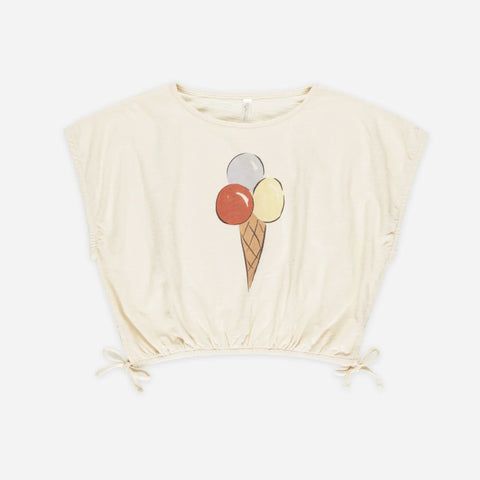 RYLEE & CRU CROPPED CINCHED TEE || GELATO