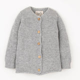 Popelin Grey Melange Brioche Stitch Jacket