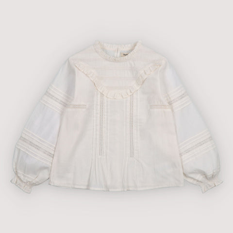The New Society Blanca Blouse Moonlight White
