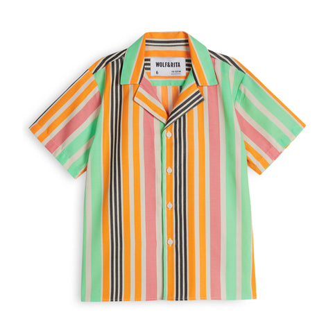 Wolf & Rita Boy Shirt Bruno Woven Rainbow