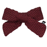 Knot Hairbands Knitted Bow Clip // Wine