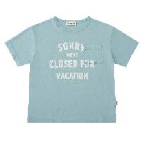 Tocoto Vintage Sorry We´re Closed For Vacation" T-Shirt Dark Green