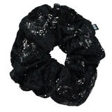 Knot Hairbands Lace Scrunchie // Black