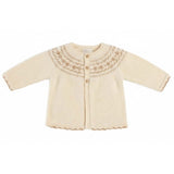 Coco Blanc Embroidered Cardigan Cream