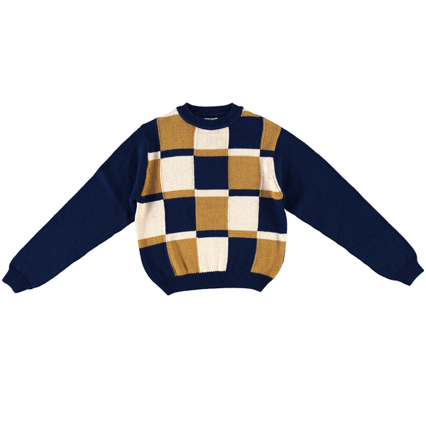 Bebe Organic Silas Sweater Patchwork Knit