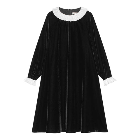 Coco Blanc Velvet Dress Black
