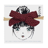 Knot Hairbands Knitted Bow Band // Wine