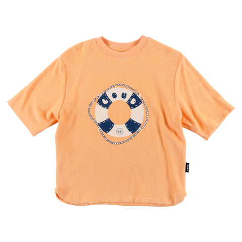 Loud Apparel Bagno T-Shirt Loose Fit Soft Orange