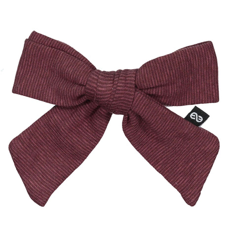 Knot Hairbands Jersey Bow Clip // Wine