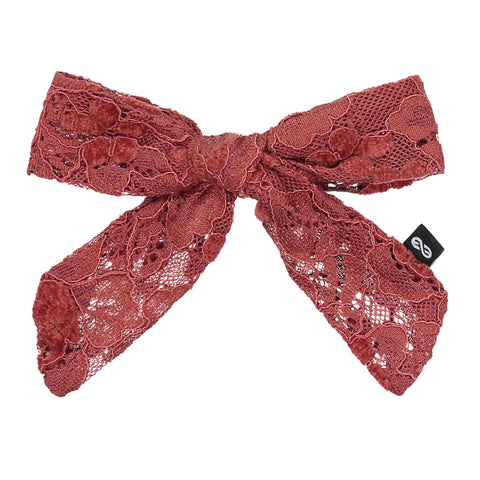 Knot Hairbands Lace Petite Bow // Rose