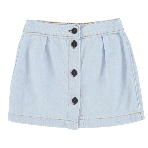 Piupiuchick Short Skirt | Light Blue Soft Denim