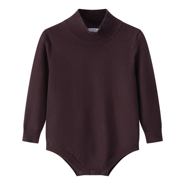 Coco Blanc Knit Mockneck Burgundy