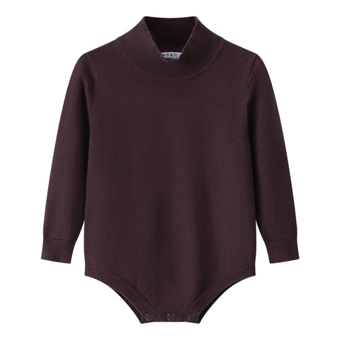 Coco Blanc Knit Mockneck Burgundy