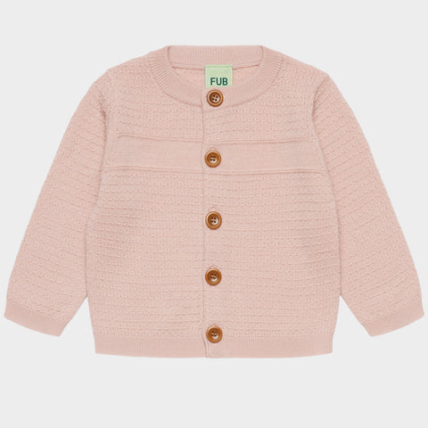 FUB Baby Cardigan Pale Rose