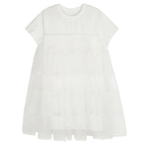 JNBY SS DRESS W/TULLE WHITE 105