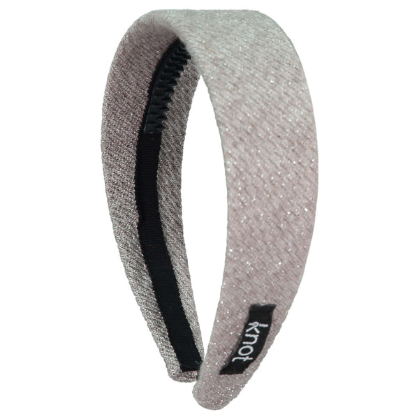 Knot Hairbands Metallic Headband // Smoke