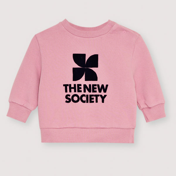 The New Society TNS Logo Baby Sweatshirt Dream Blush