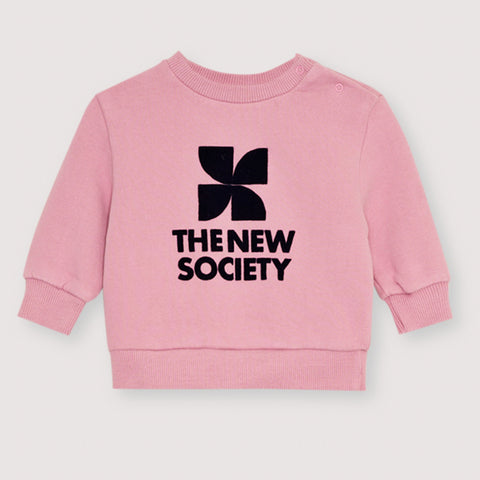 The New Society TNS Logo Baby Sweatshirt Dream Blush