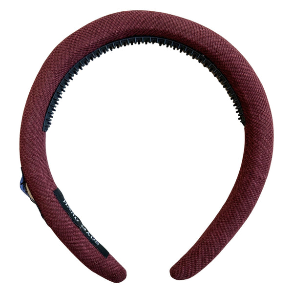 Knot Hairbands Jersey Padded Headband // Wine