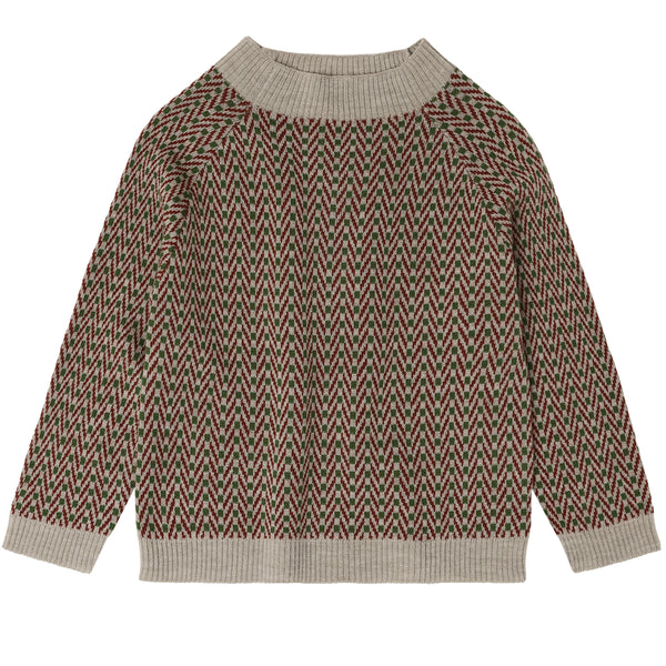 Fub Herringbone Sweater Oat Melange