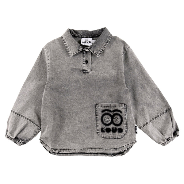 Loud Apparel Trust Shirt Light Grey Stone Wash