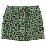 Piupiuchick Knee-Lenght Skirt Green Animal Print