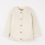 Popelin Off-White Brioche Stitch Jacket