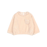 Buho BB Velvet Sweatshirt Cream Pink