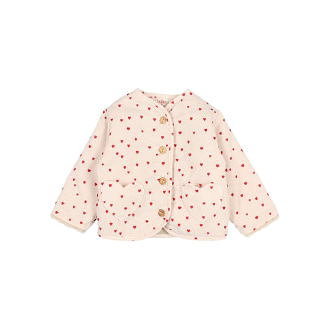 Buho BB Mini Cuore Jacket Cream Pink